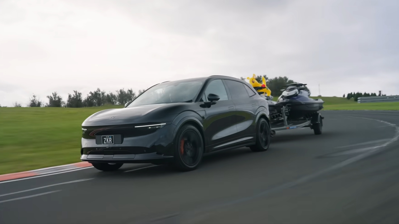 Richard Hammond testing Zeekr 7X With Trailer