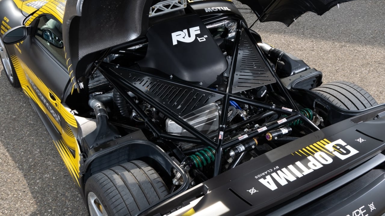 Ruf B8 Supercar Flat Eight Engine