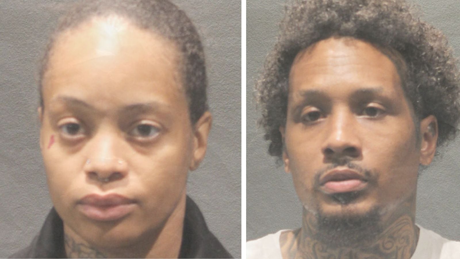 Sierra Alston and Renaldo Gaines mugshots