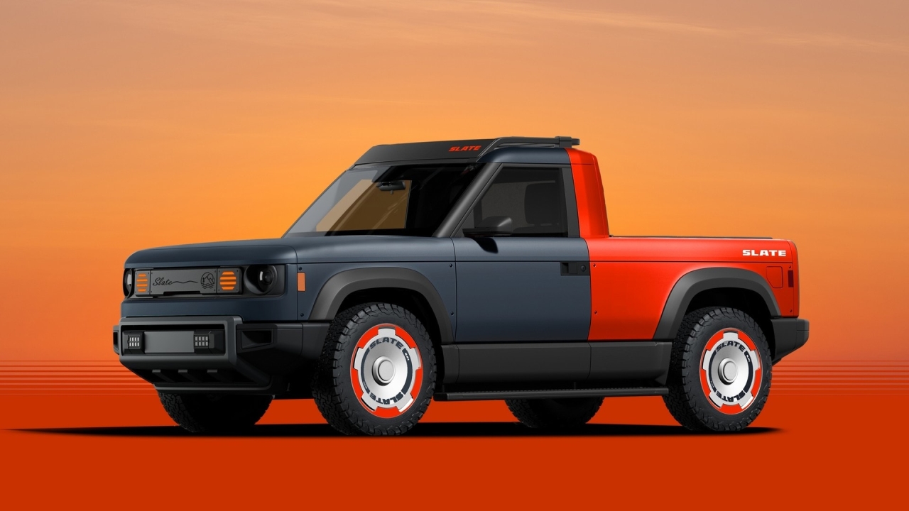 Slate Electric Pickup Front View V2