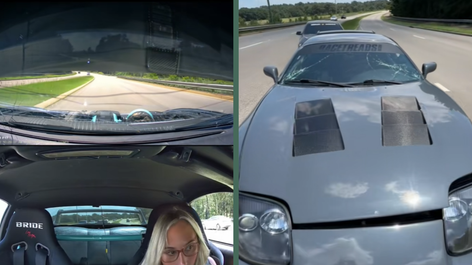 This Toyota Supra's Hood Had Other Plans Mid-Drive