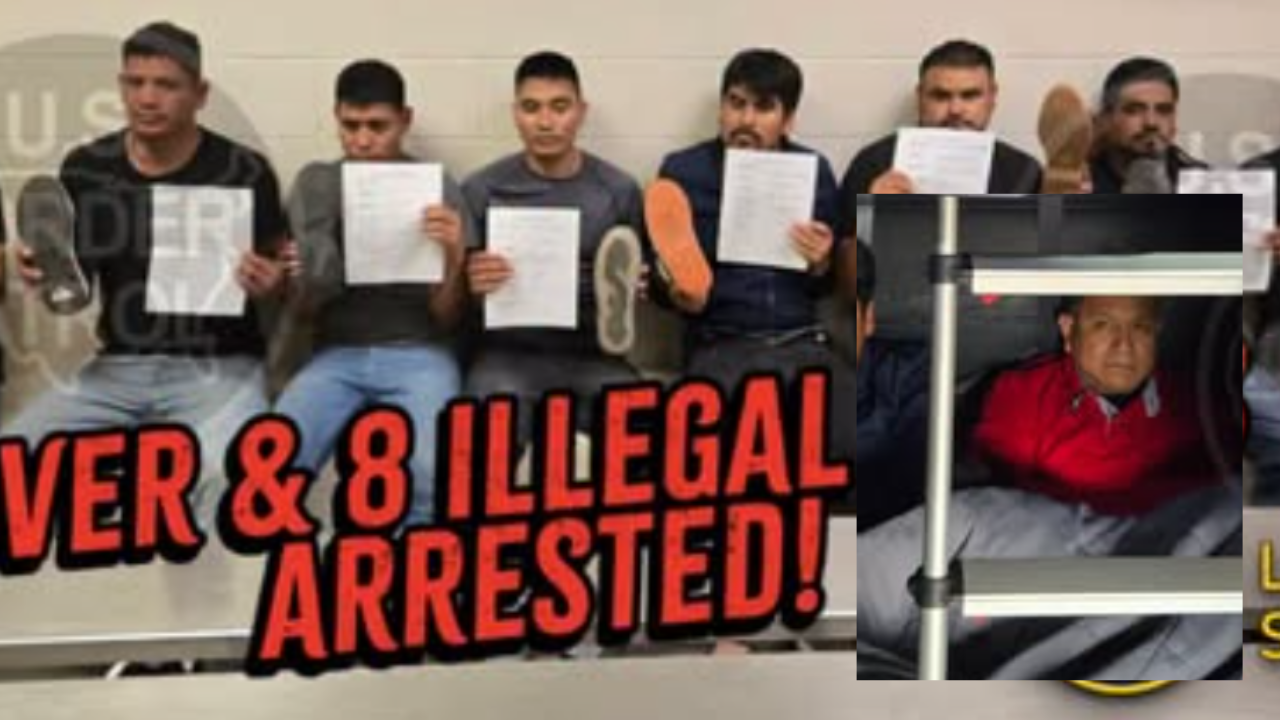 illegal immigrants arrested sleeping in truck