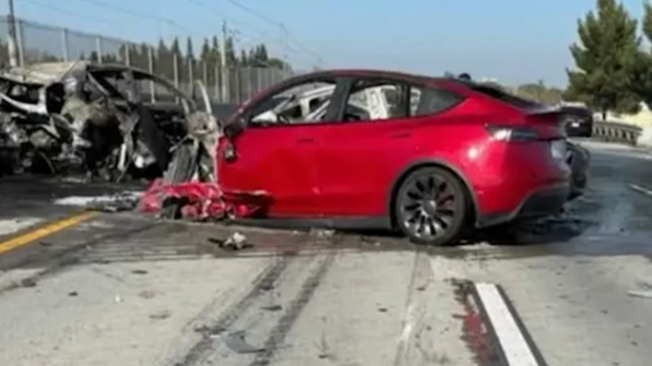 tesla driving 140 mph kills mom and child