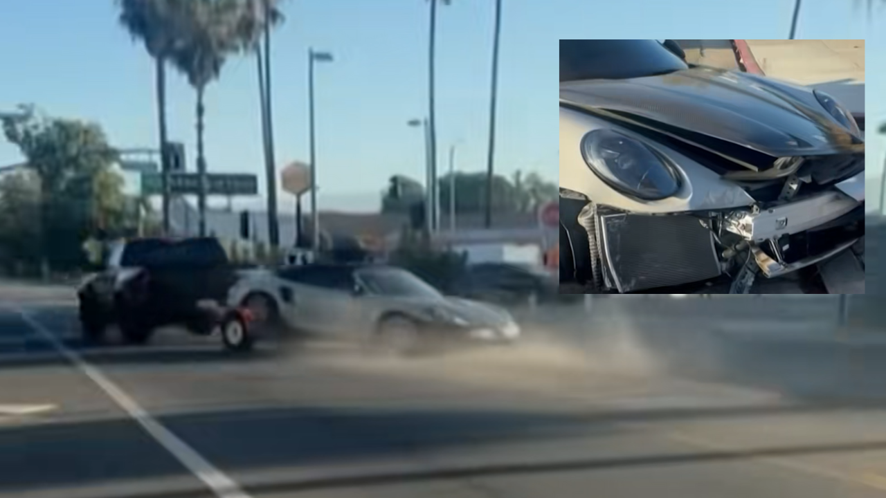 porsche chase in hollywood