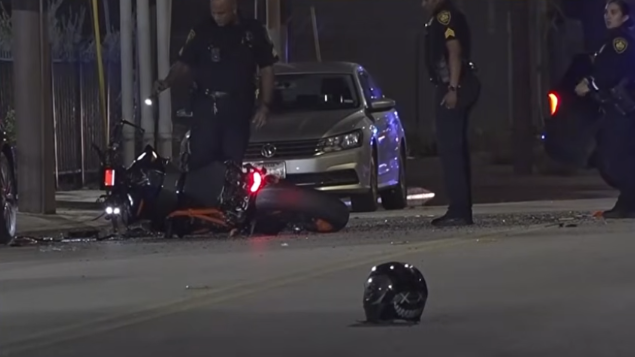 motorcycle wheelie crash