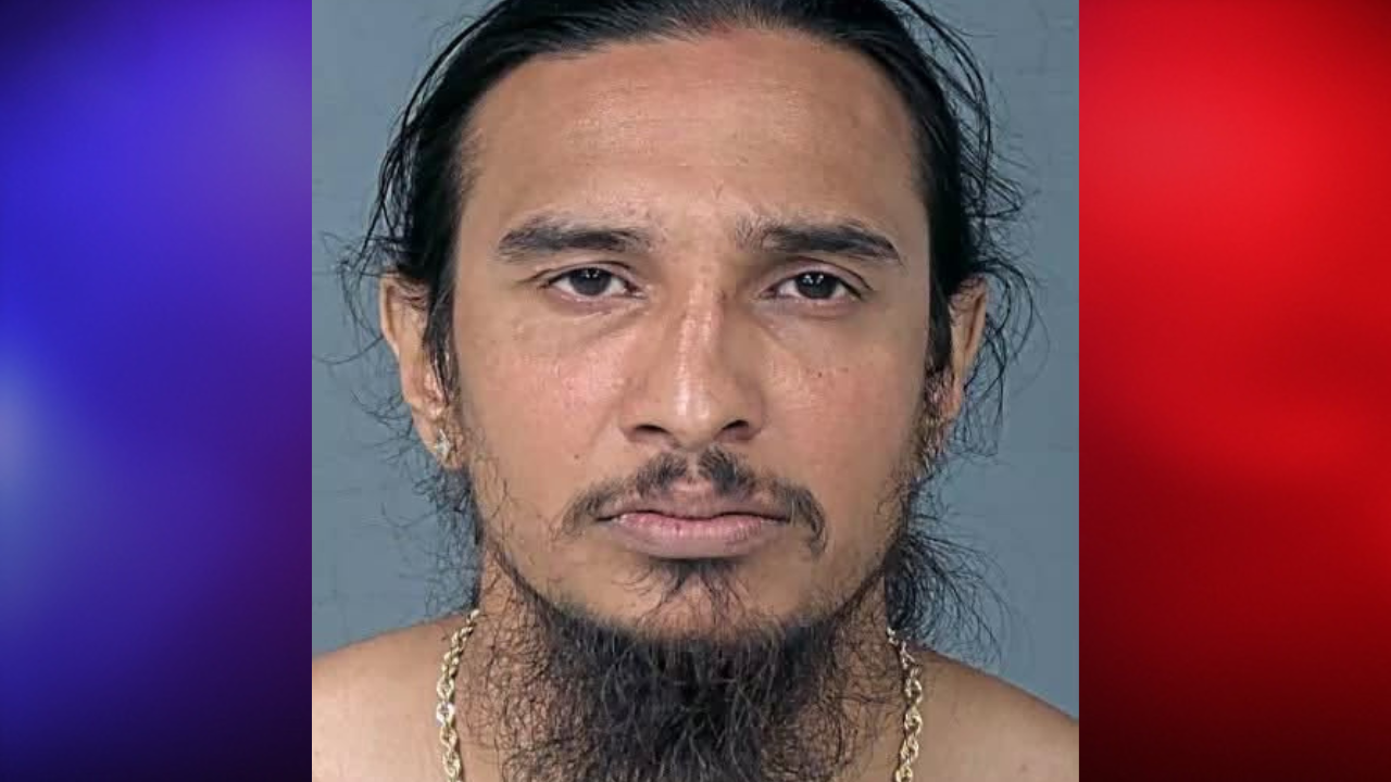 man arrested ramming police car