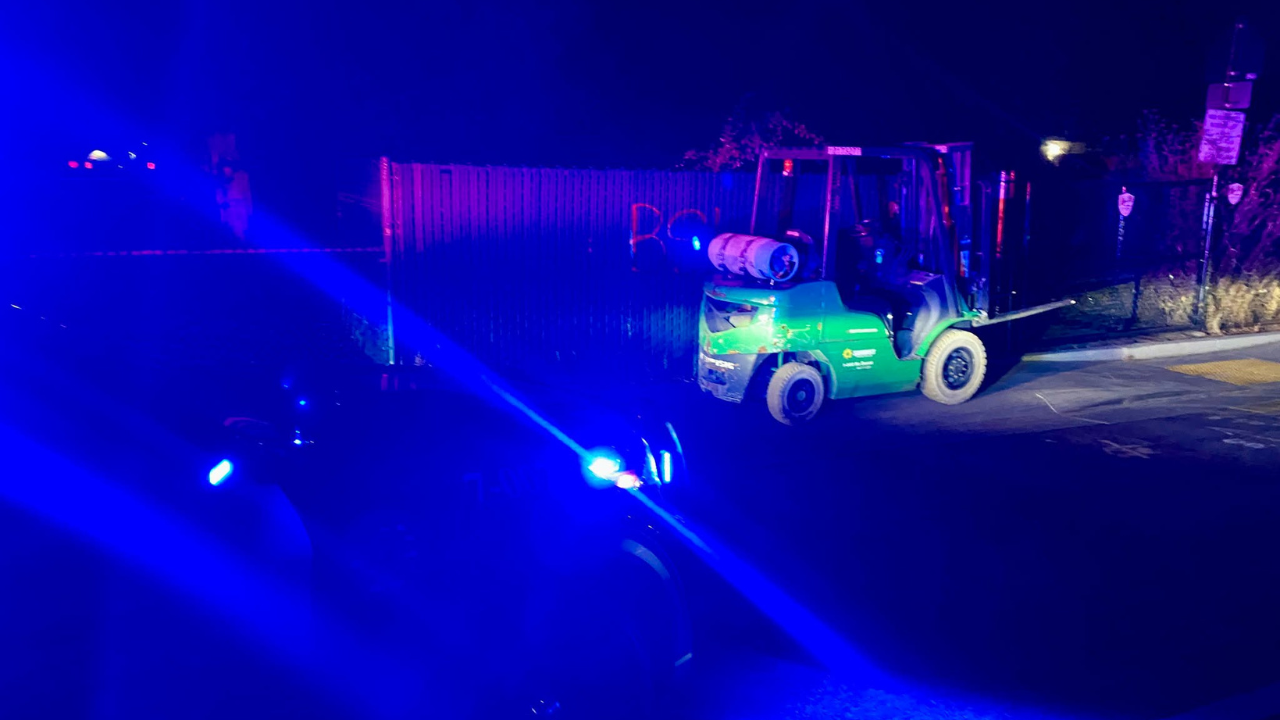 forklift teens arrested