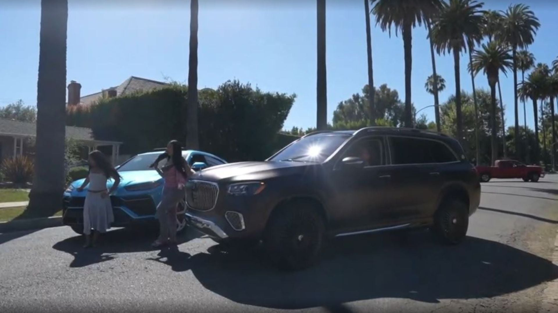 Twitch Streamer India Love blocks a street to film a TikTok