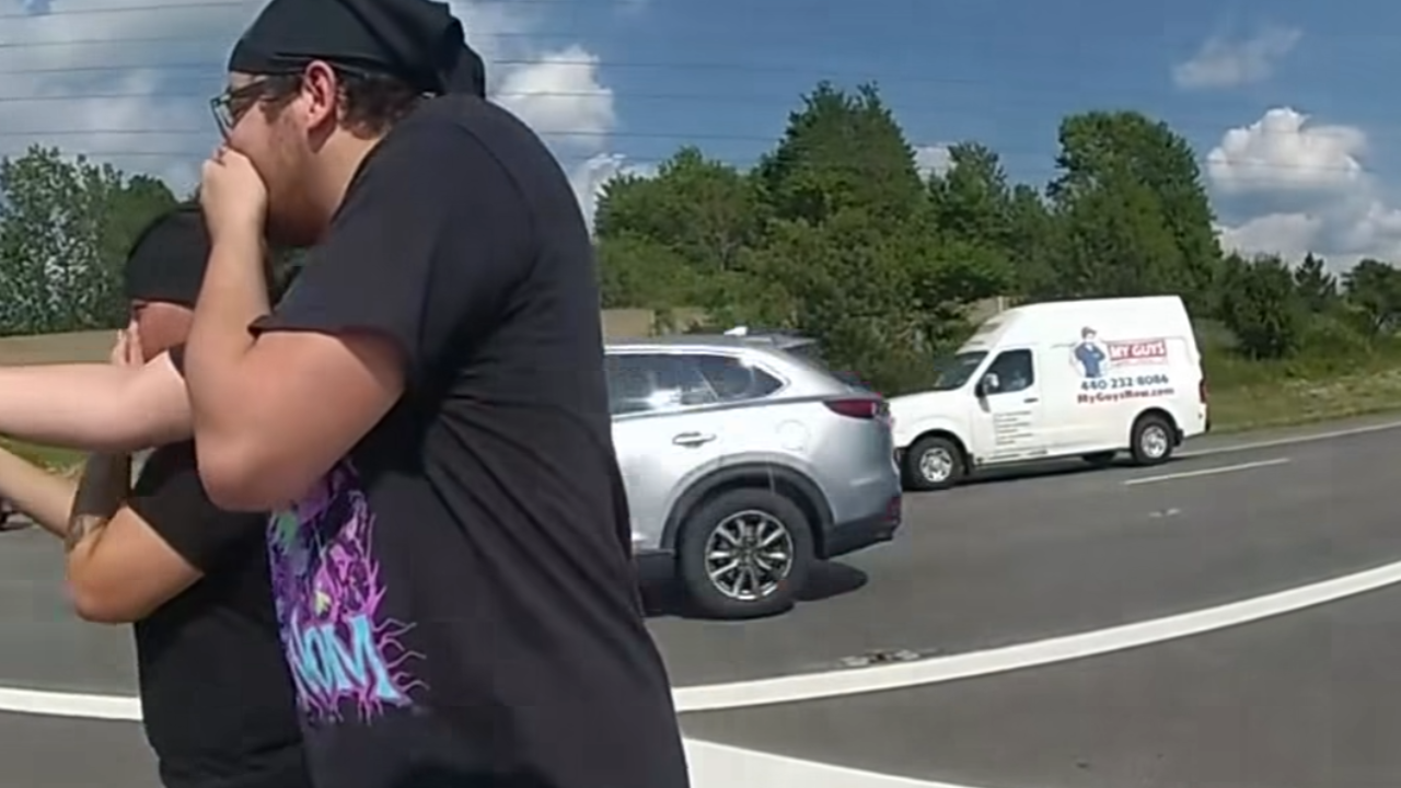 tiktok dance on highway