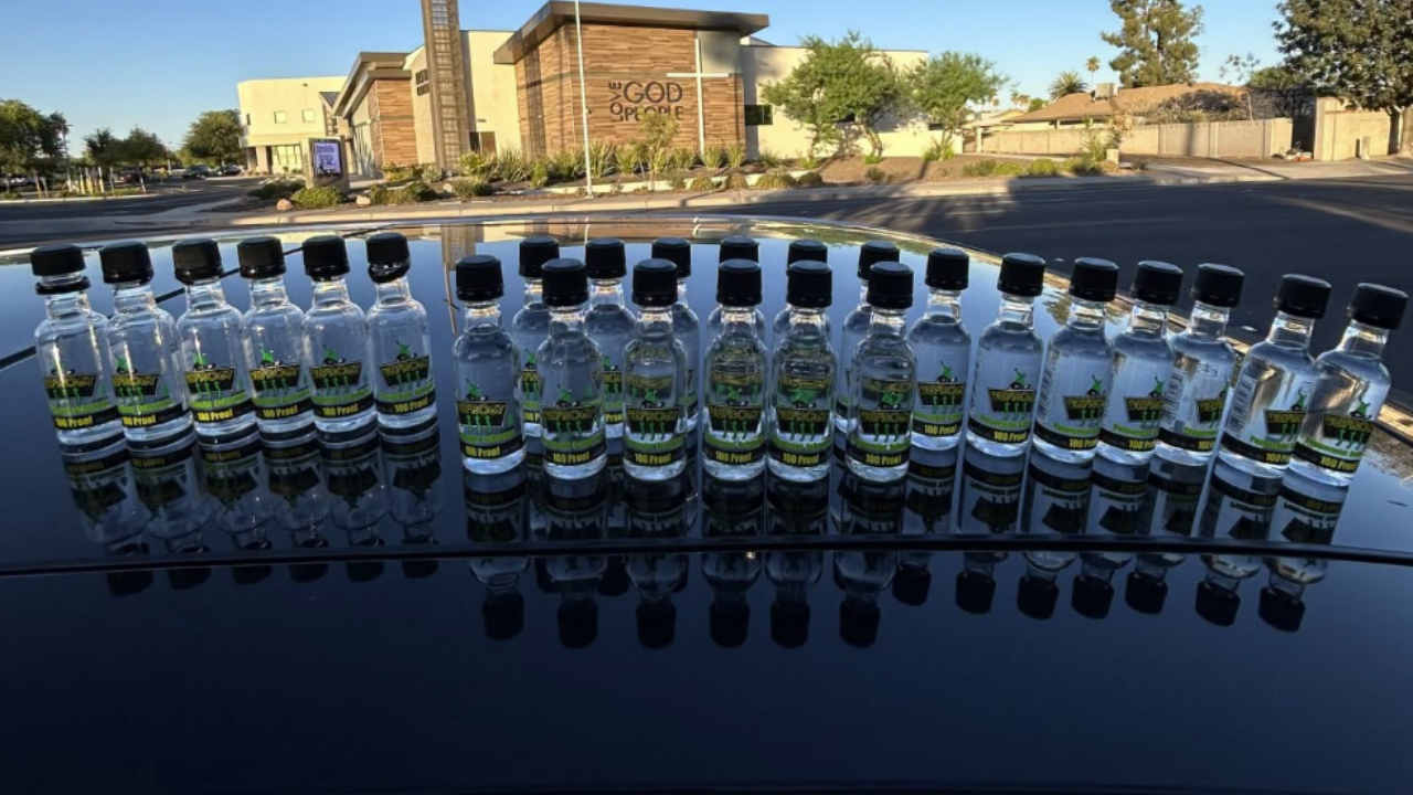 DUI tons of alcohol in car