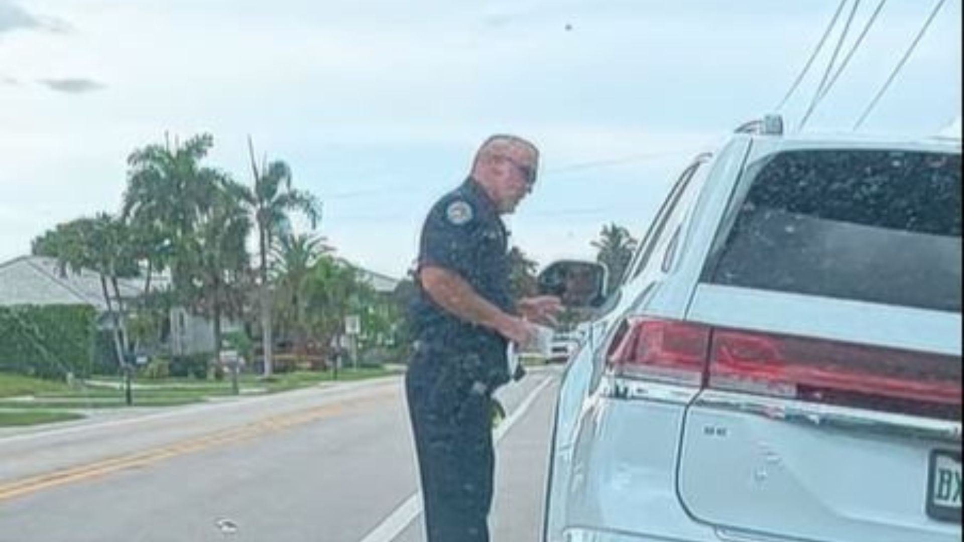 Marco Island Police Department officer during traffic stop
