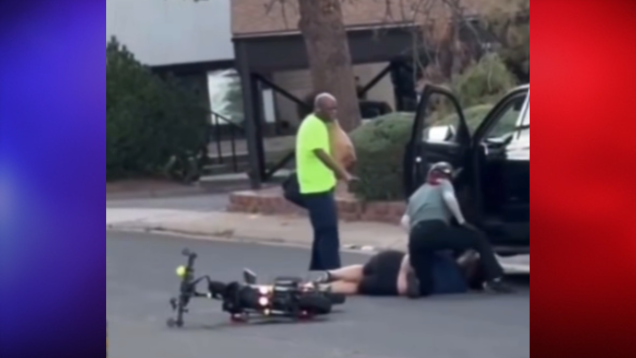 scooter and car altercation