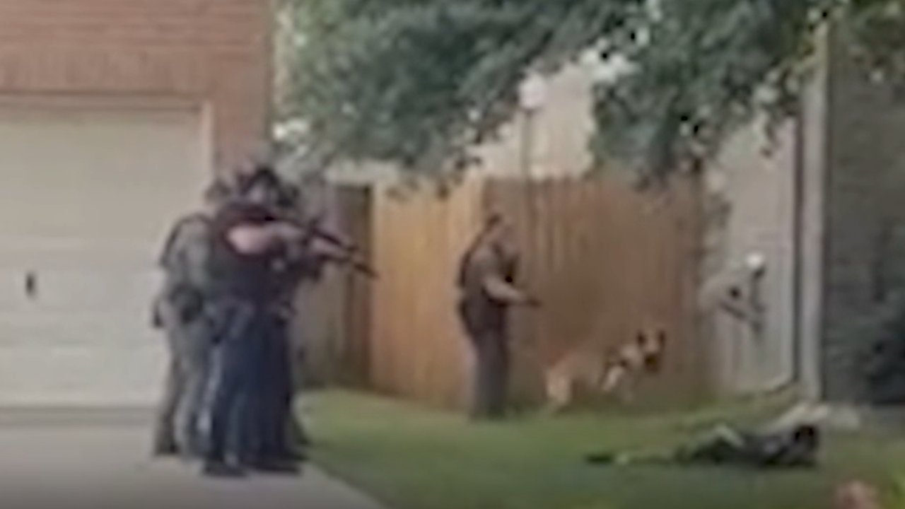 man in police chase hits delivery person