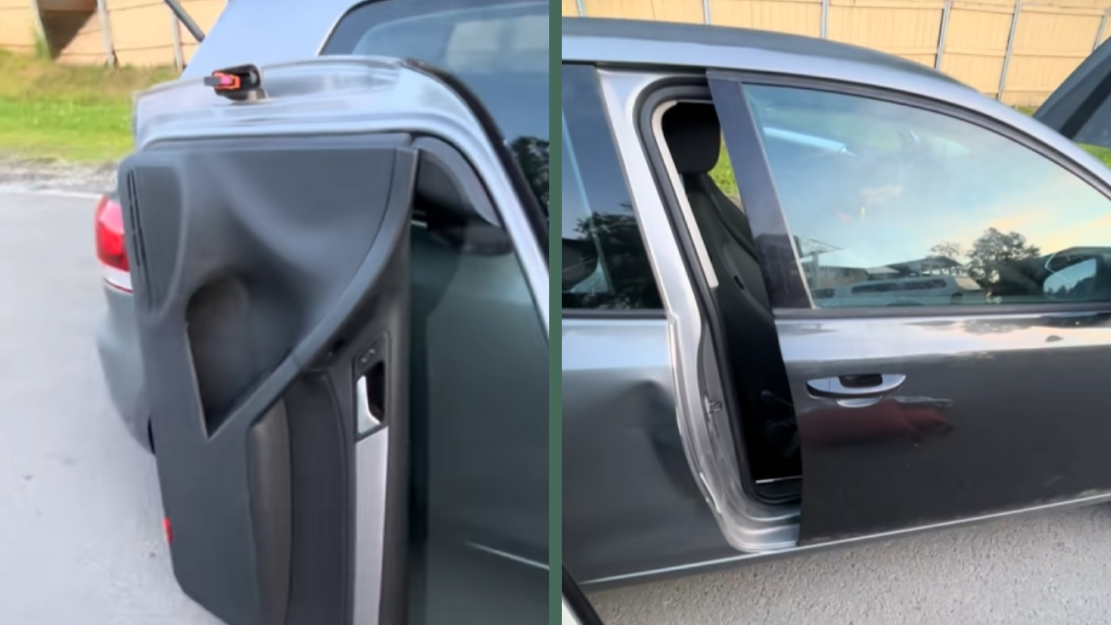 Volkswagen Golf Owner Learns the Hard Way That Not All Two-Door Doors Are the Same