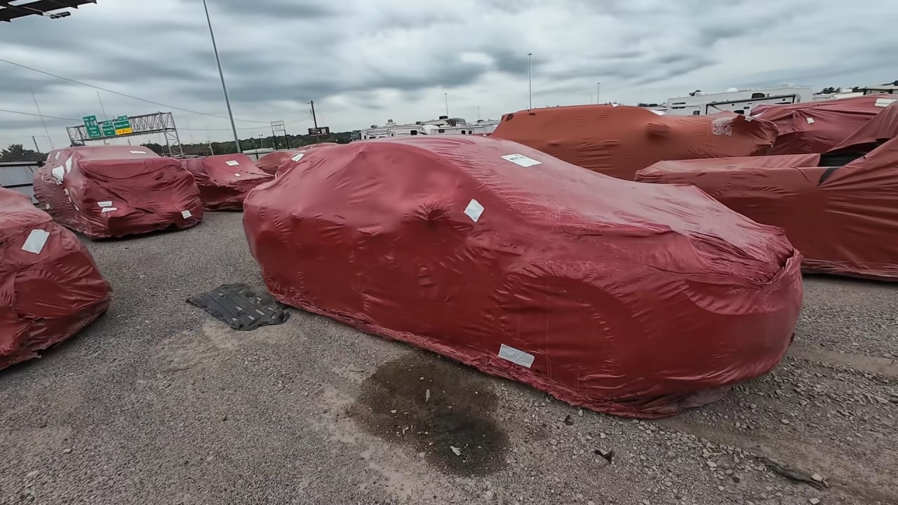 Why are ALL these Cars and Trucks Wrapped in RED BAGS at IAA_ 17-1555
