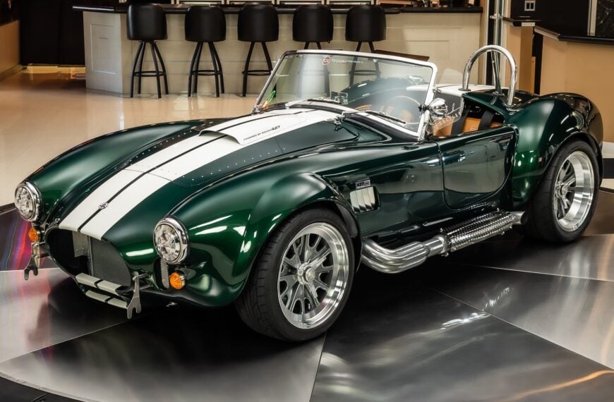 You Can Own This British Racing Green 1965 Shelby Cobra Replica With A Roush-Built 427 Engine