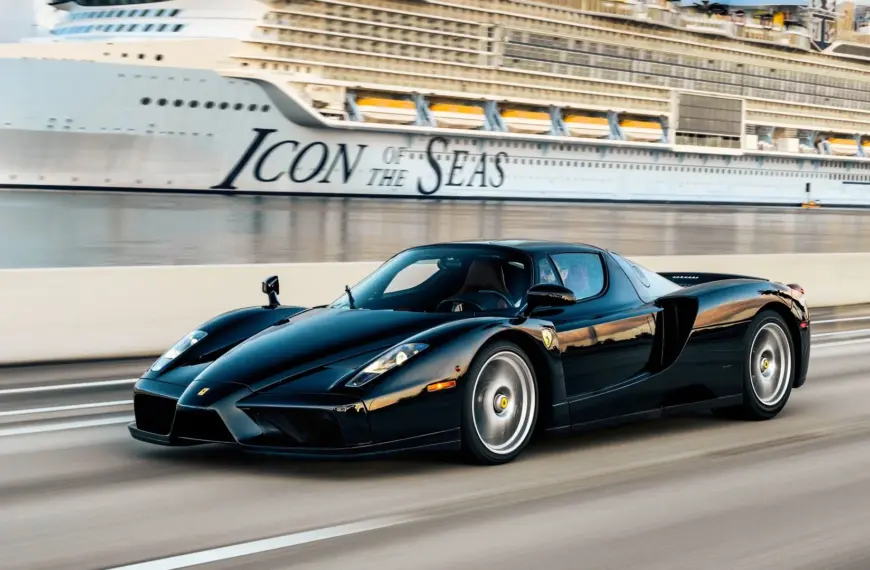 Someone Drove This Rare Black Ferrari Enzo, And It Will Cost Them Millions