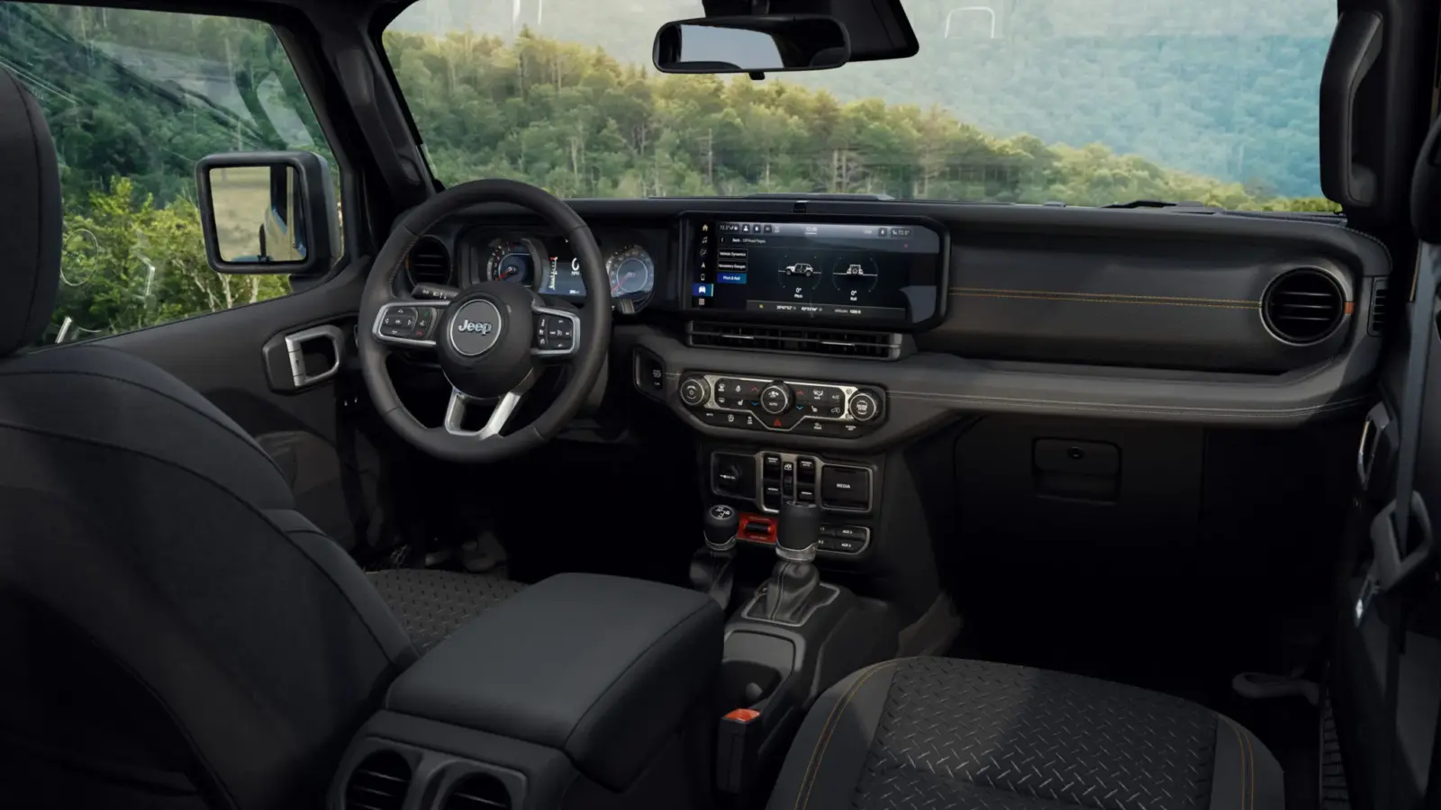 2027 Jeep Wrangler Smoky Mountain interior e1787317212954