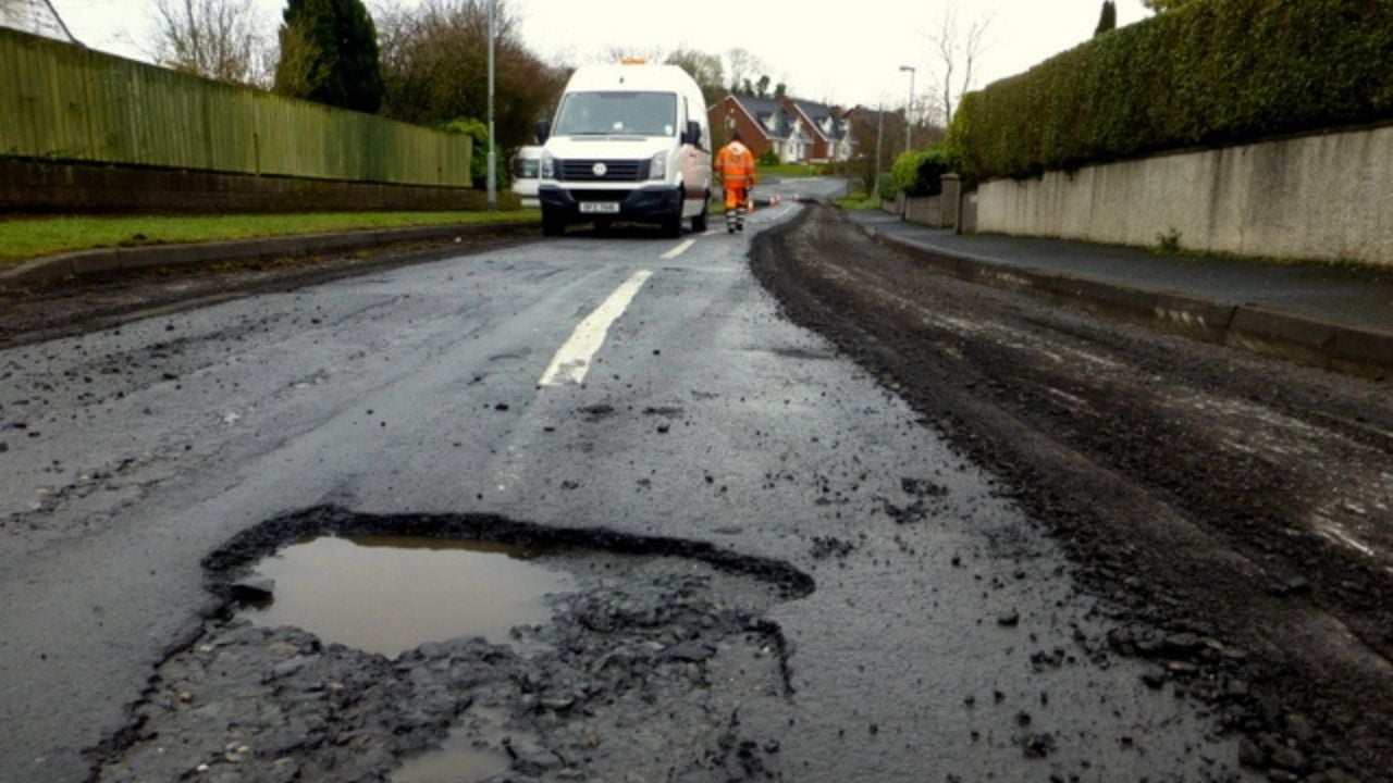 A_large_pothole,_Knockgreenan_Drive,_Omagh_-_geograph.org.uk_-_4404362 V2