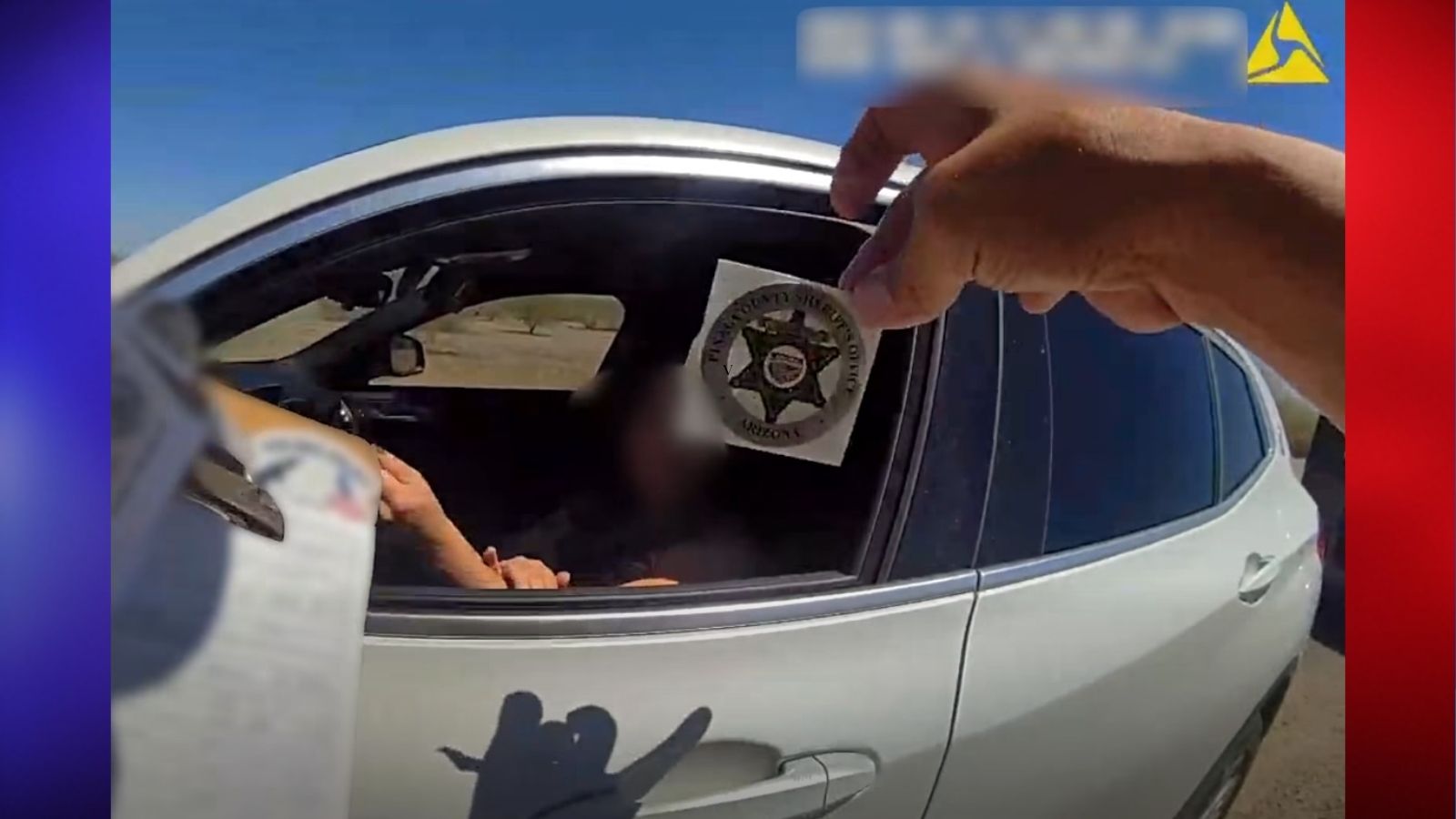 Arizona Driver Gets a Lesson From Deputy Sloup After Traffic Stop Ends With a Pack of Stickers