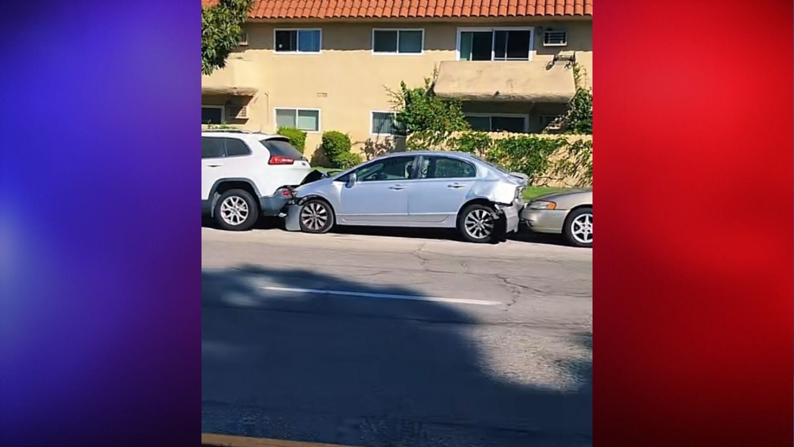 California Drivers Find Their Parked Cars Smashed Together Like an Accordion