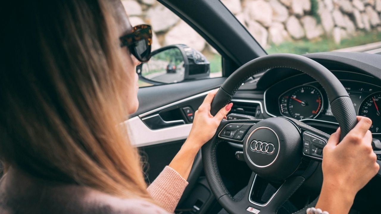 Driving an Audi Car