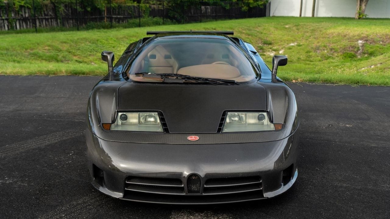 Exposed Carbon Bugatti EB110 Front