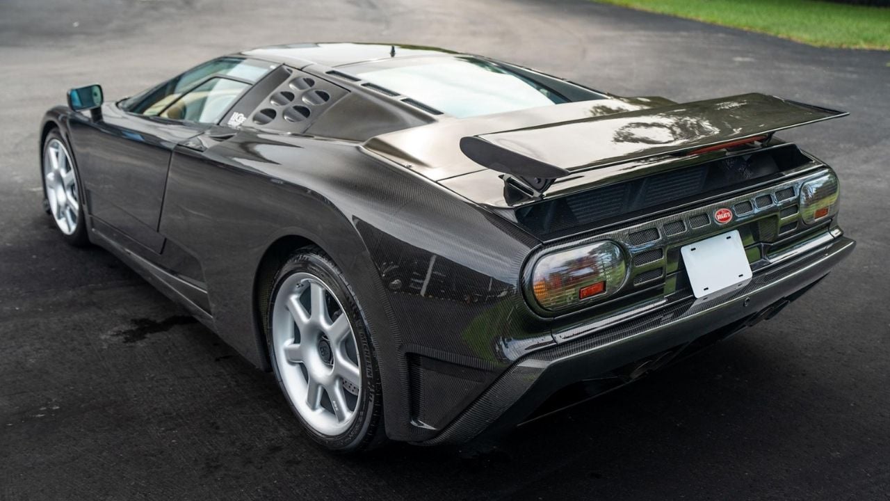 Exposed Carbon Bugatti EB110 Rear Quarter