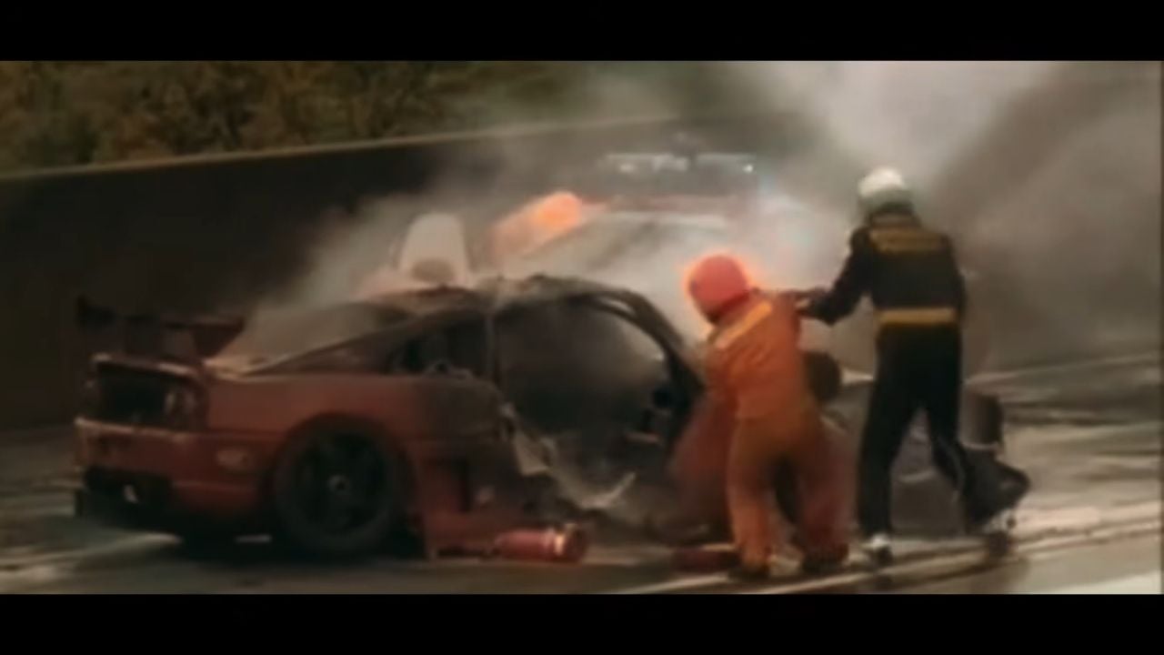 Fuji 1998 Crash Ota Ferrari
