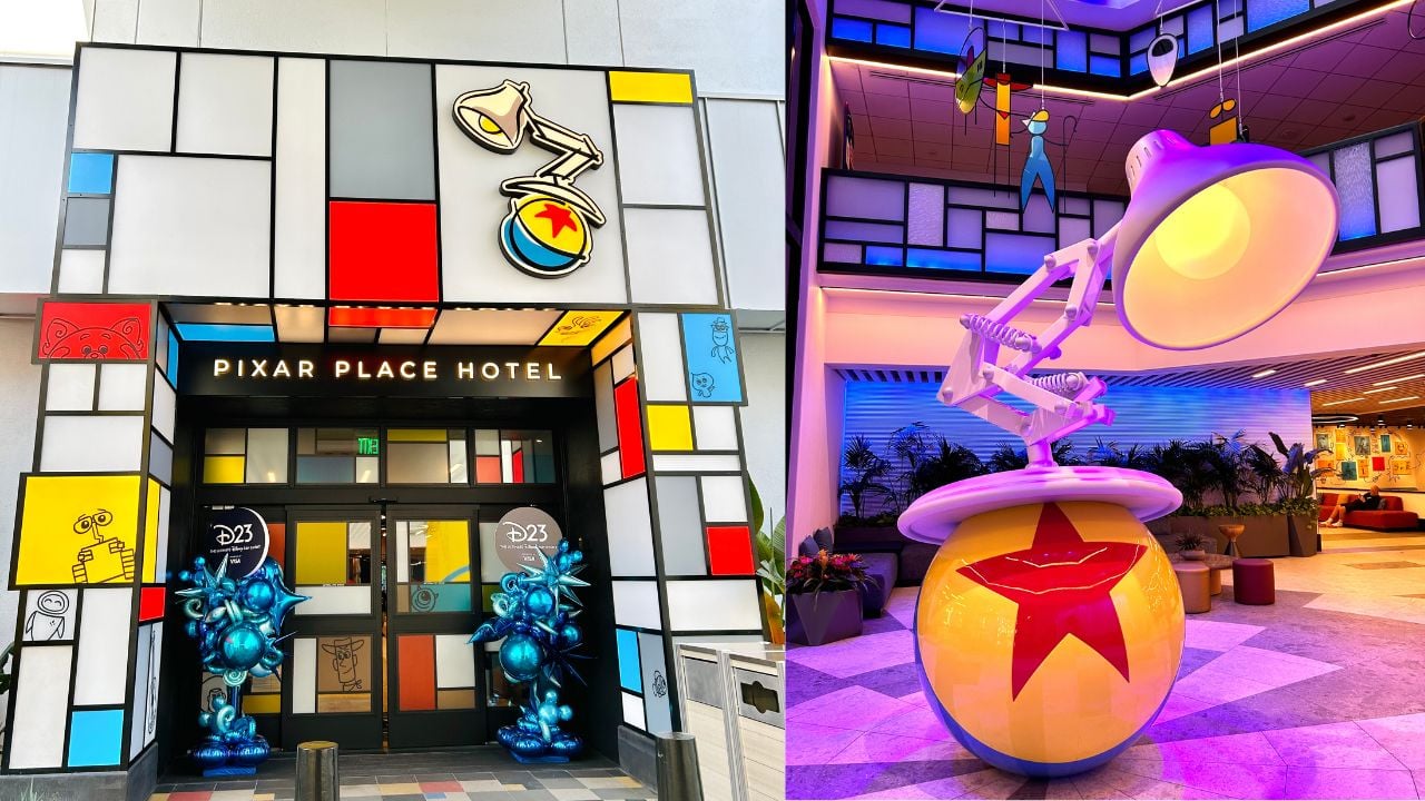GH Pixar Place Hotel Entrance and Lobby