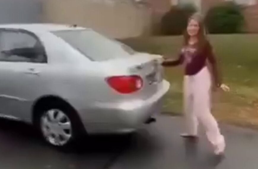 Girl Gets Toyota Corolla As First Car