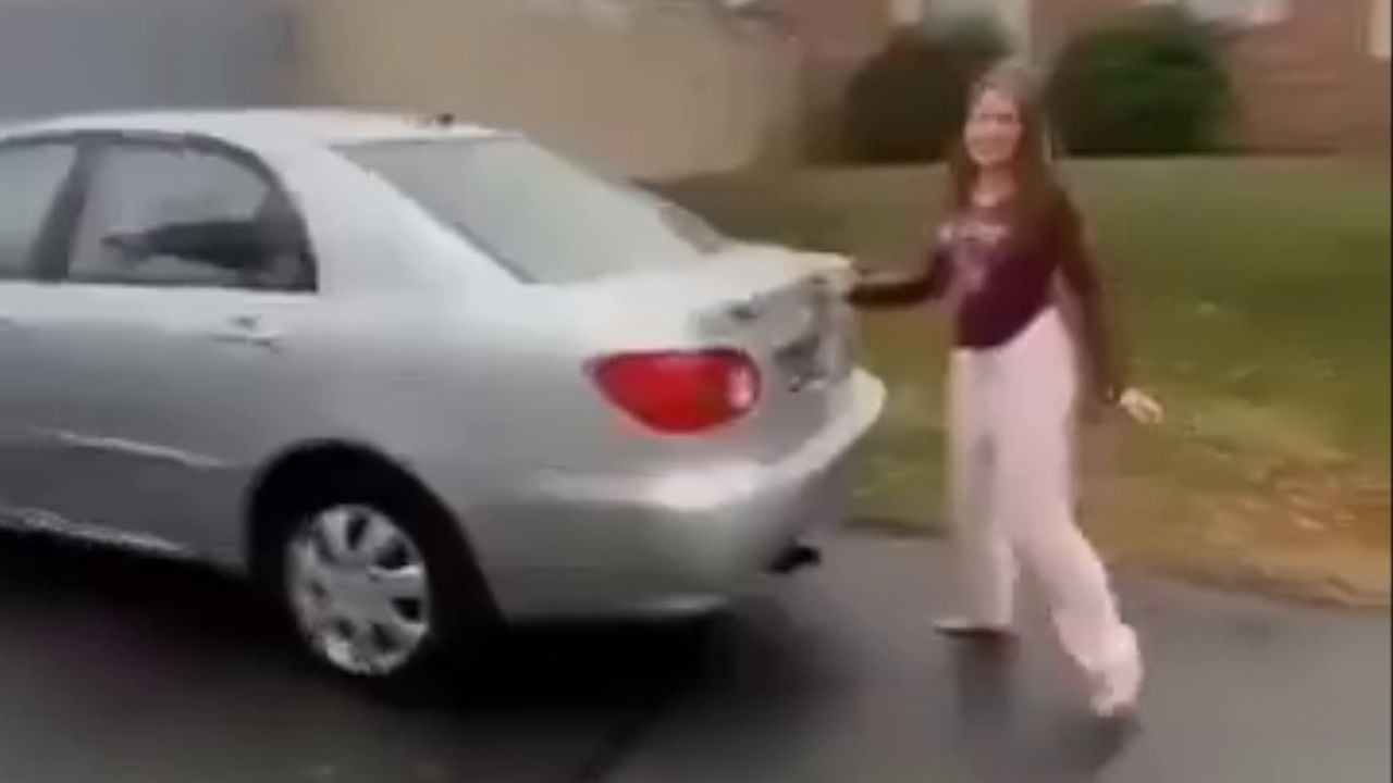 Girl Gets Toyota Corolla As First Car