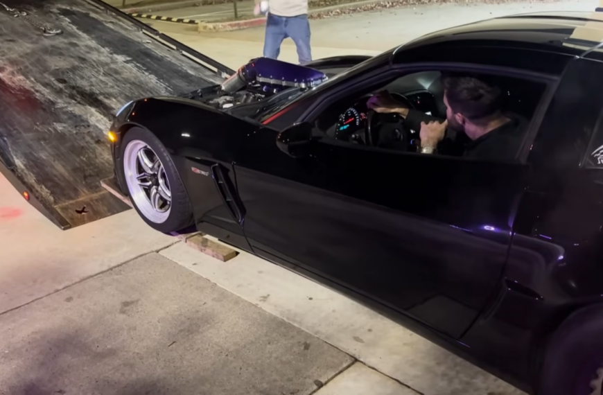 A Corvette Owner Claimed Police Were Waiting for Him, So He Called a Tow Truck