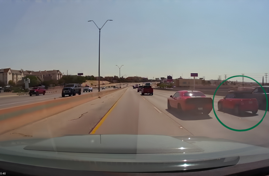 Video Shows Mini Cooper Sliding Under Semi-Trailer on Texas Interstate, Driver Suffers Only Minor Injuries