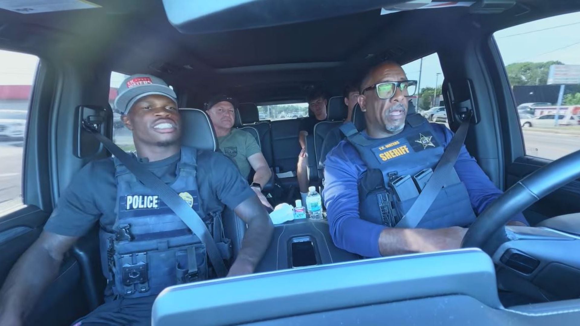NFL star Travis Hunter goes on a ride-along with Sheriff T.K. Waters from the Jacksonville Sheriff's Office.