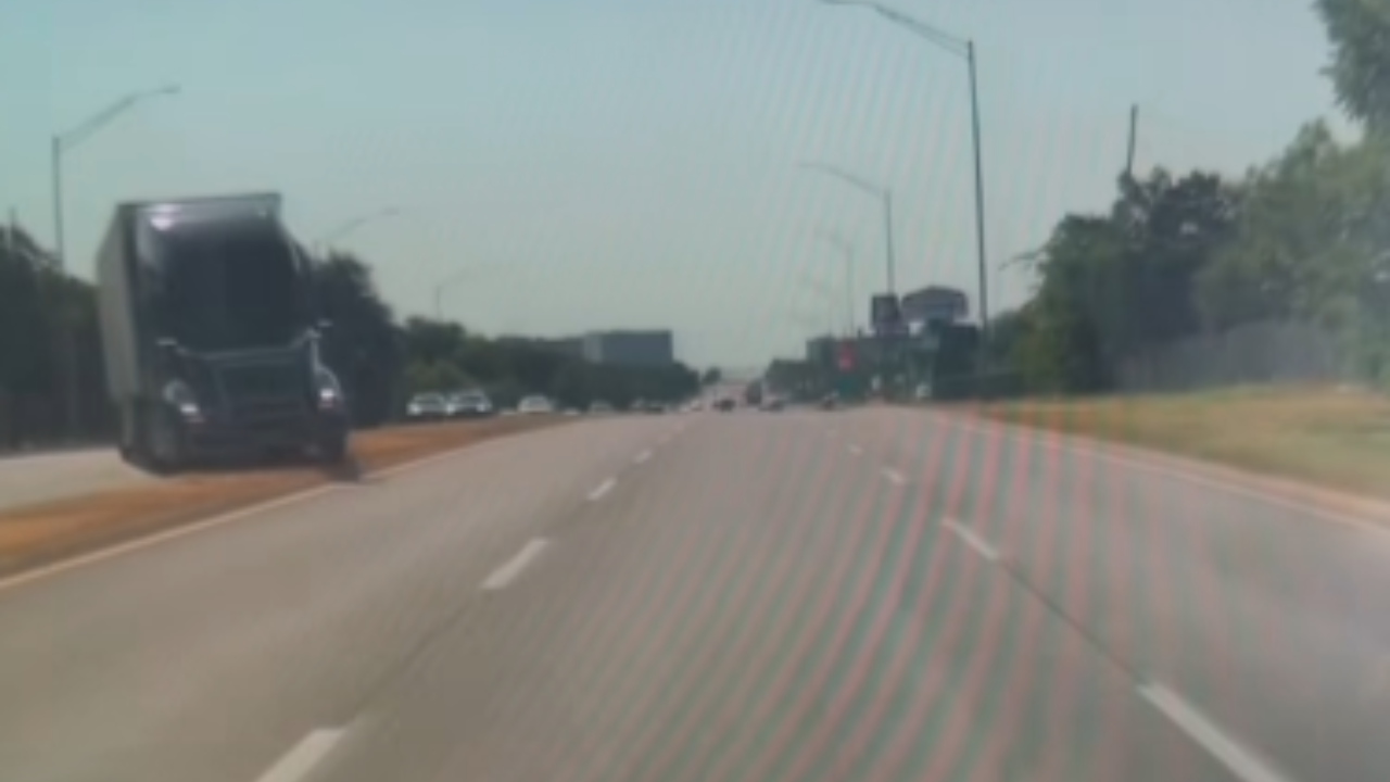 semi truck goes wrong way on highway