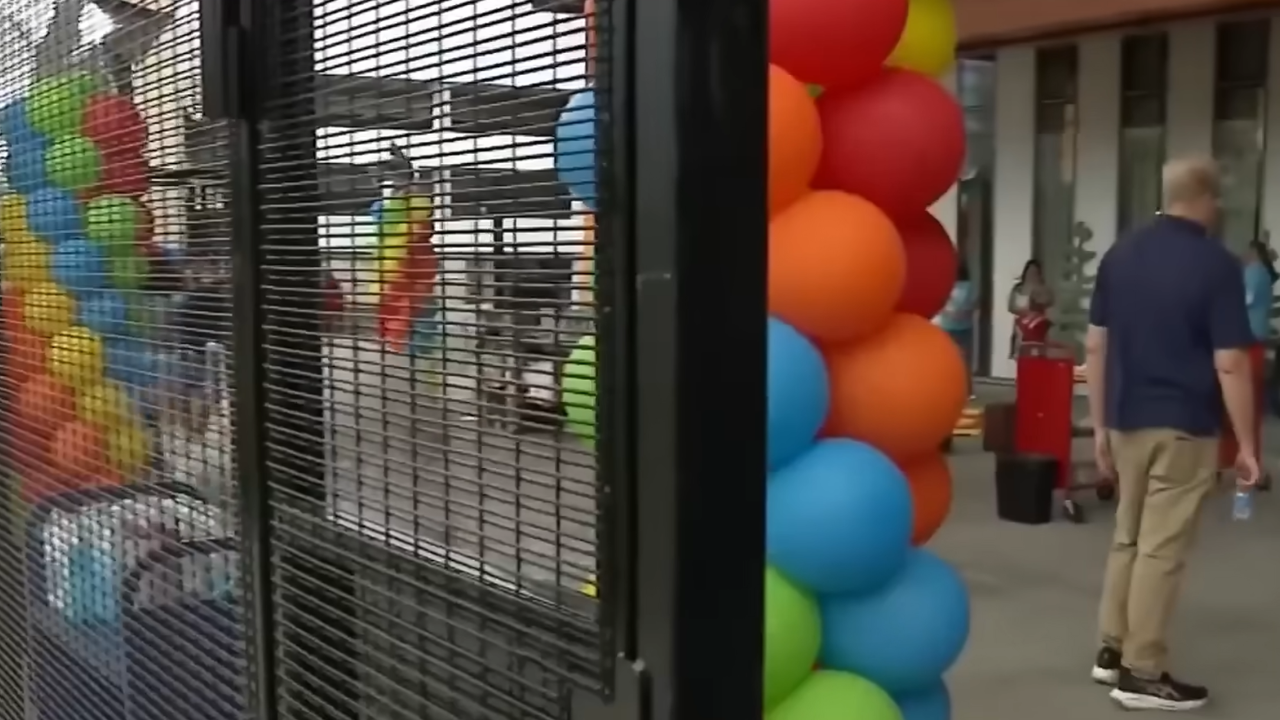 library fence drama