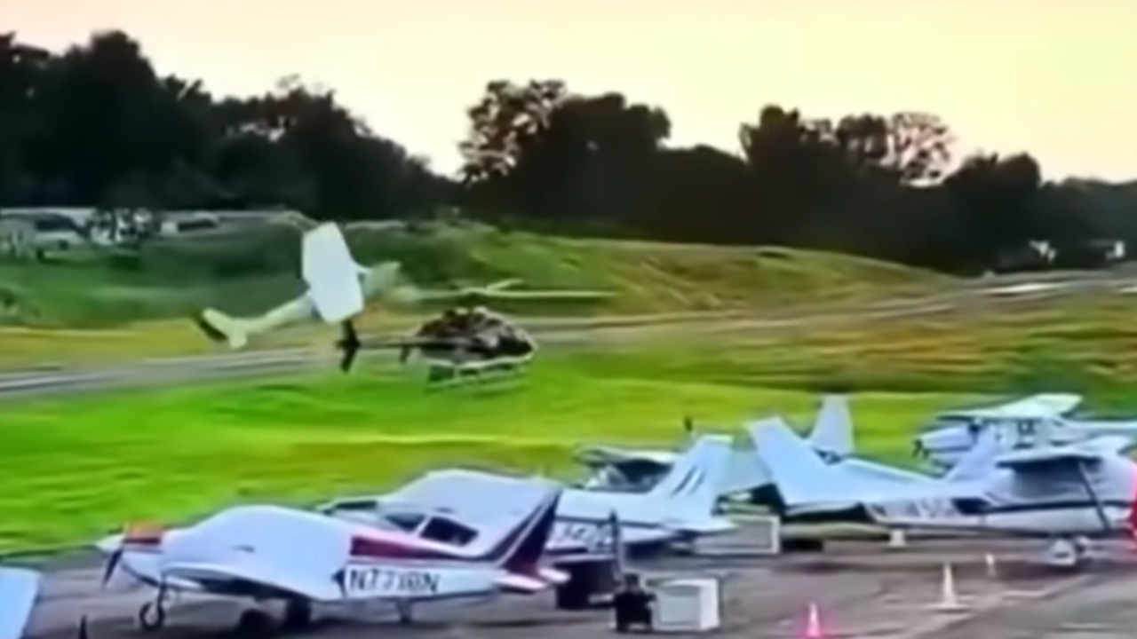 two planes collide
