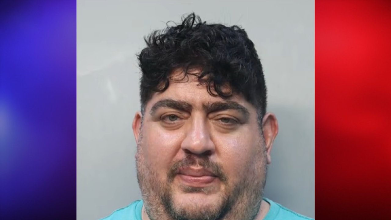 mugshot of florida man in SUV hitting cyclists
