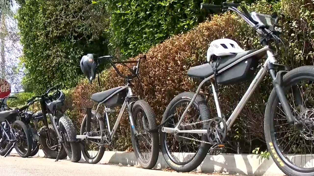 e-bikes in front of homes, neighbors mad