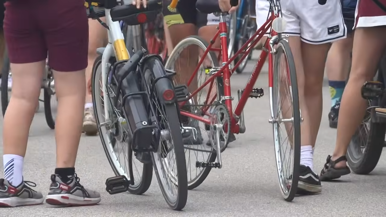 biking against flock cameras
