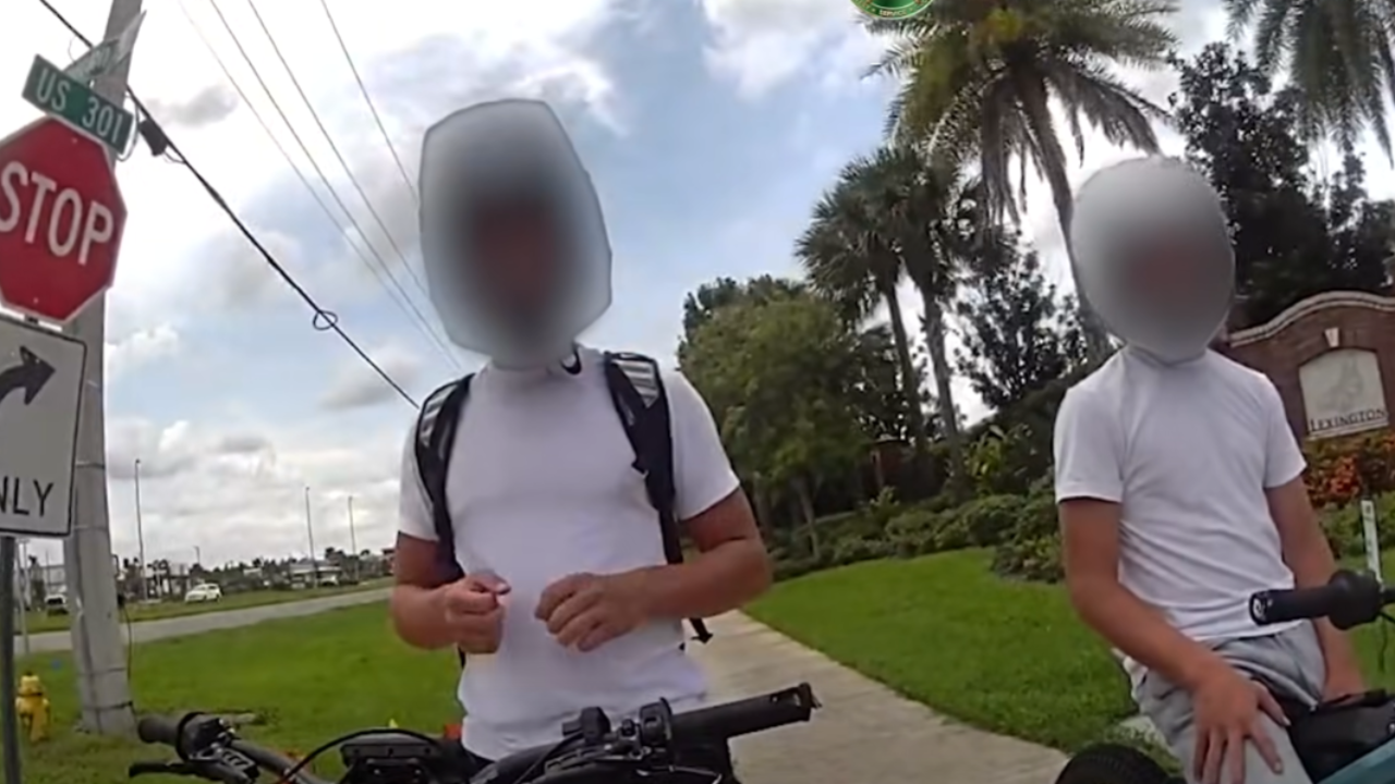 kids on e-bikes given lesson