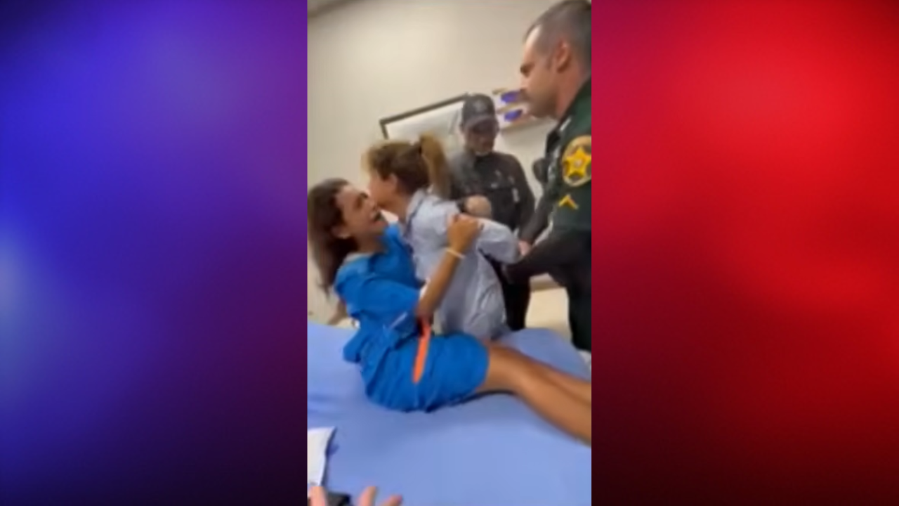 ice arrests mother and daughter after crash