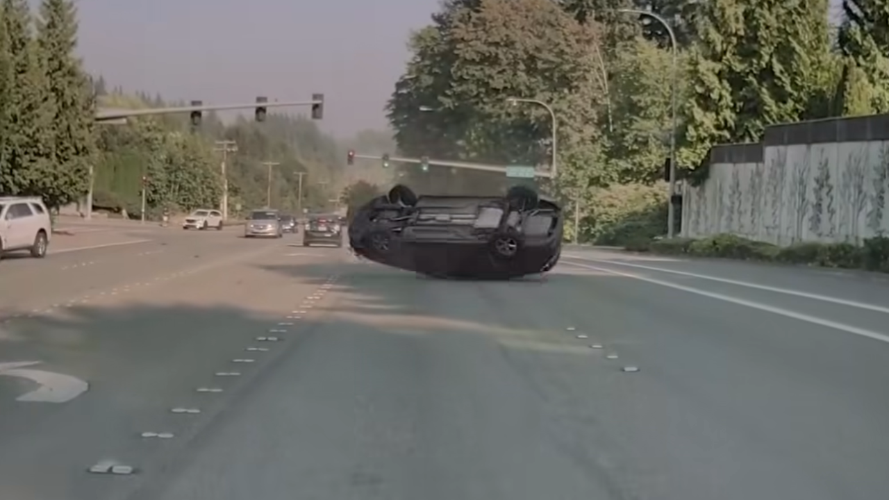 car flipping over