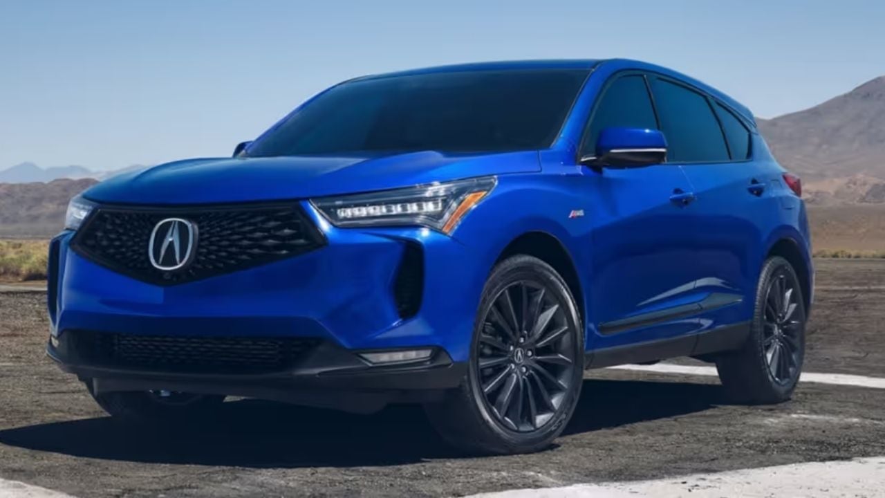 Blue Acura RDX