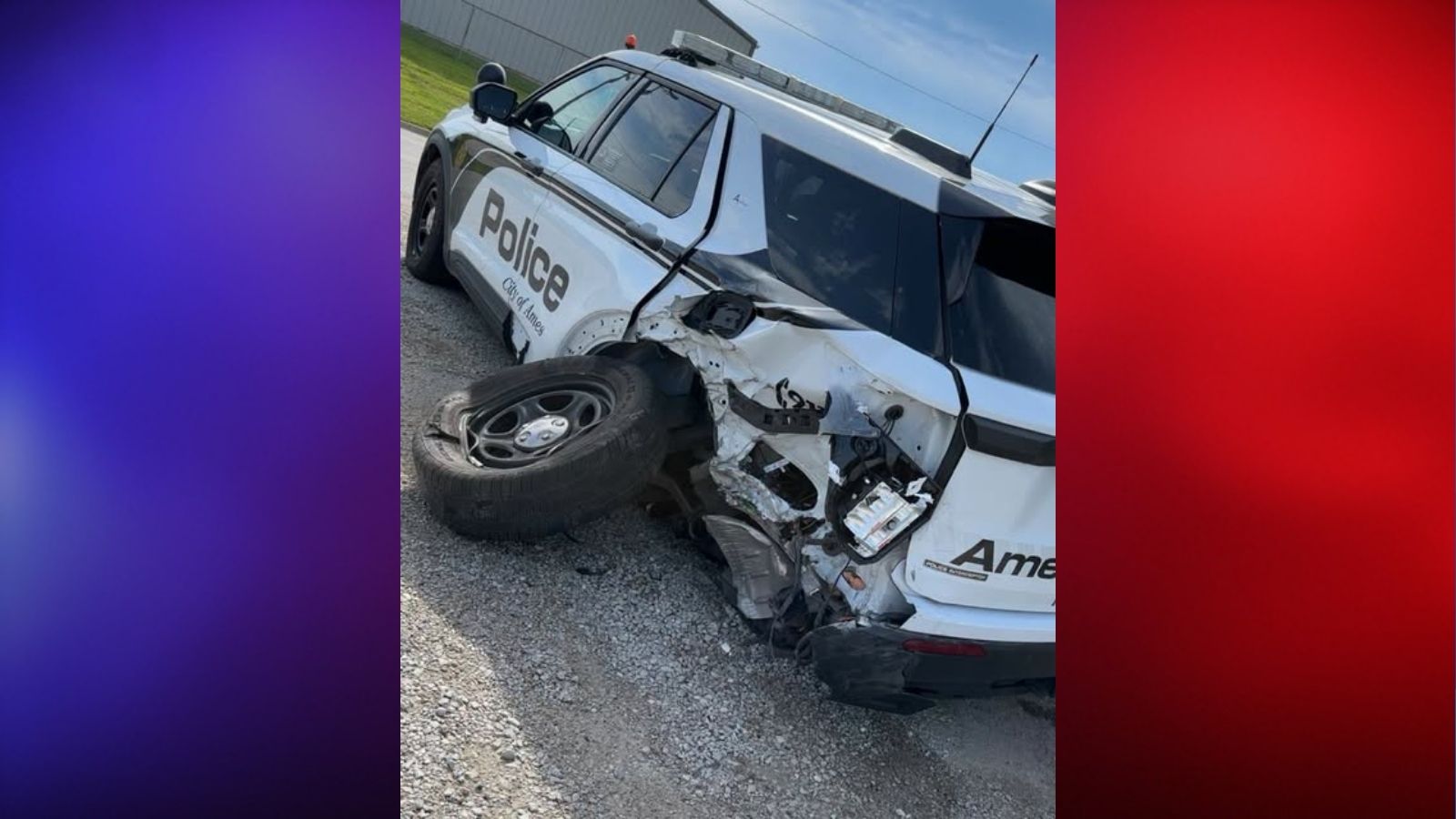Iowa Driver Slams Into Police Cruiser, Officer Was Working Alongside Interstate