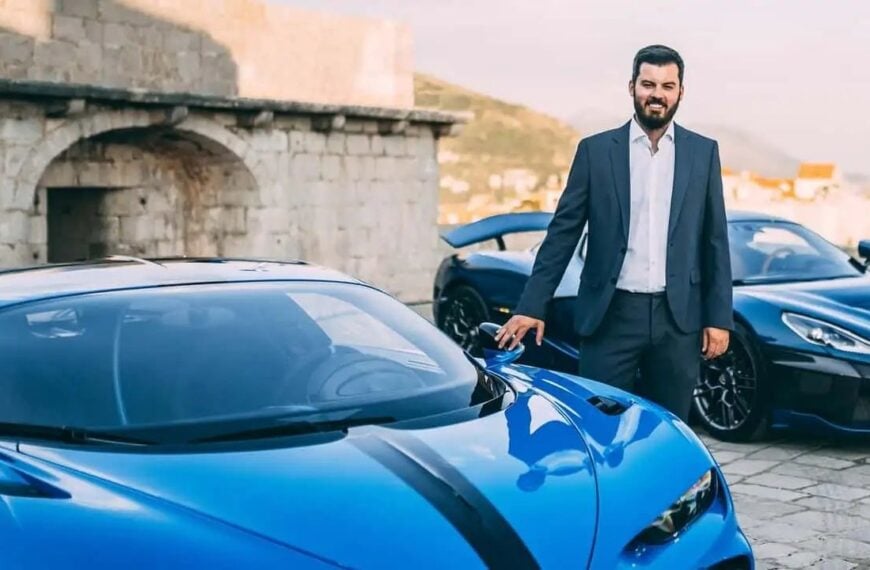 Mate Rimac with Bugatti
