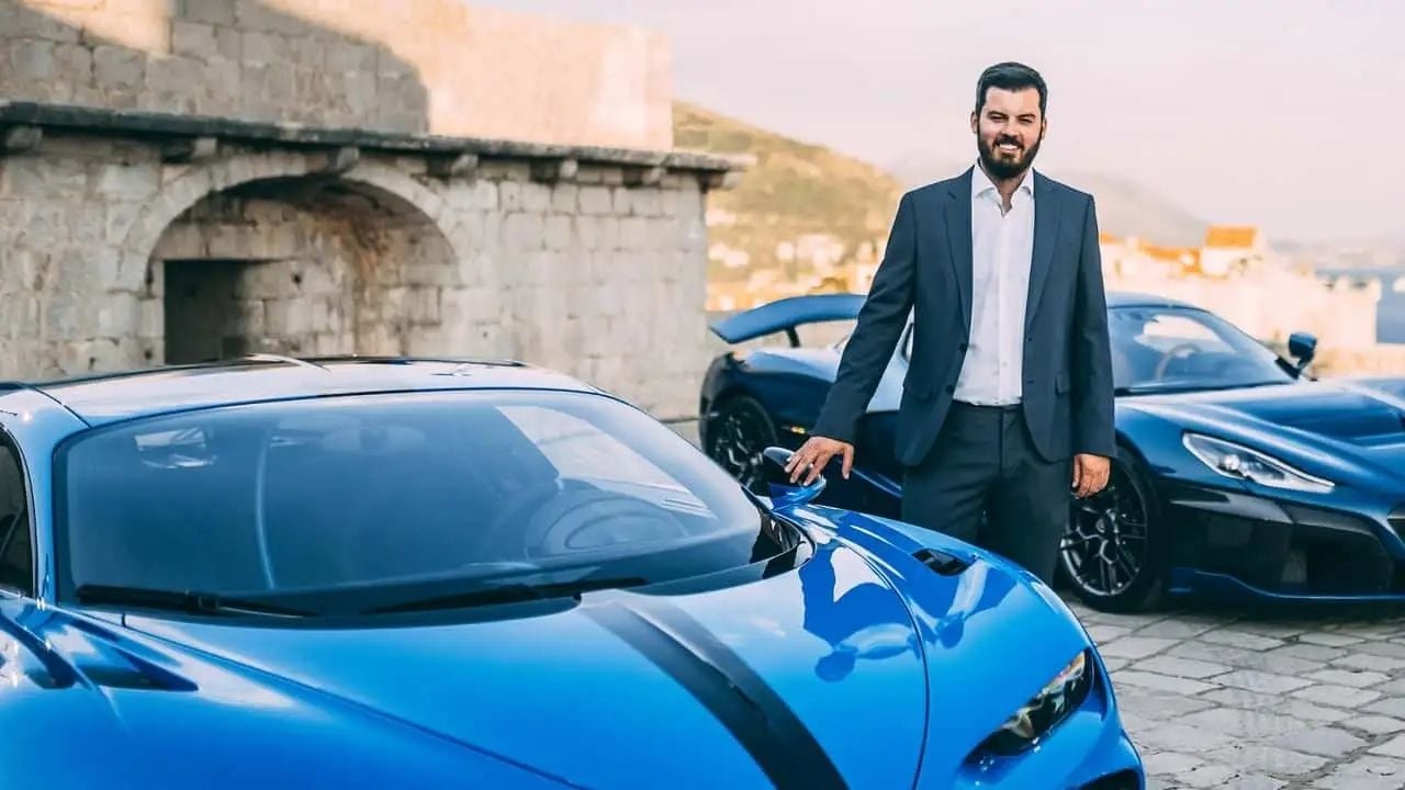 Mate Rimac with Bugatti