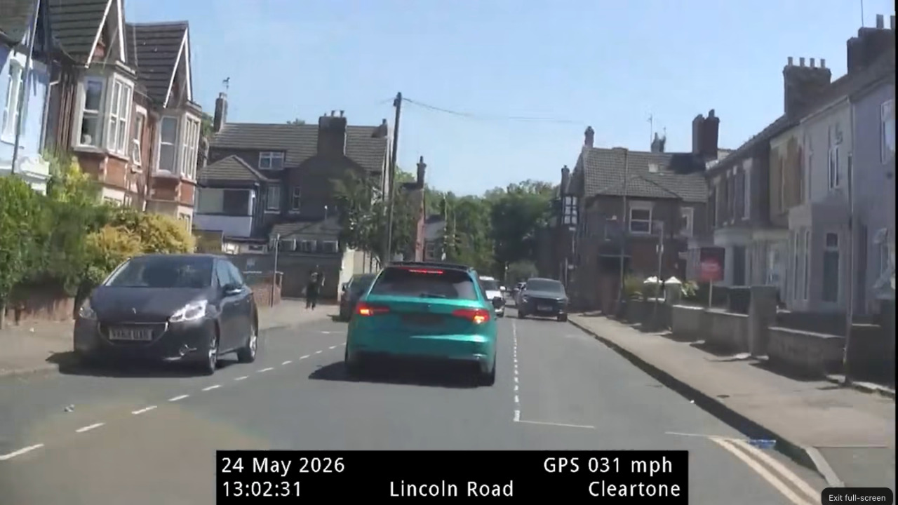Teen driver who narrowly missed pedestrians