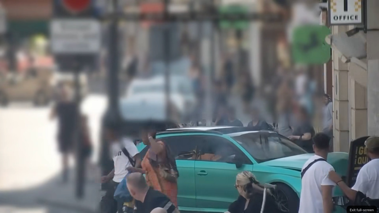 Teen driver who narrowly missed pedestrians